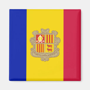 Andorra-Flaggen-Magnet Magnet