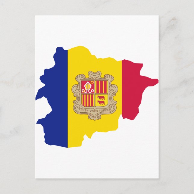 Andorra Karte AD (Vorderseite)