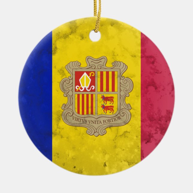 Andorra Keramik Ornament (Vorne)