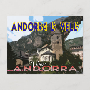 Andorra La Vella, Besuch Andorra Postkarte