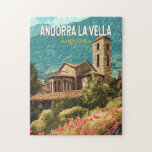 Andorra la Vella Reisen Vintag<br><div class="desc">Andorra la Vella retro Vektor Reise-Design. Andorra la Vella ist die Hauptstadt Andorra,  in den Pyrenäen zwischen Frankreich und Spanien.</div>