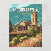 Andorra la Vella Reisen Vintag