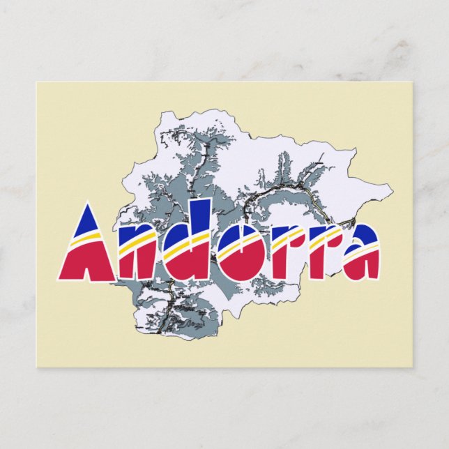 Andorra Postkarte (Vorderseite)