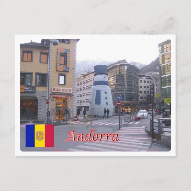 Andorra Postkarte (Vorderseite)