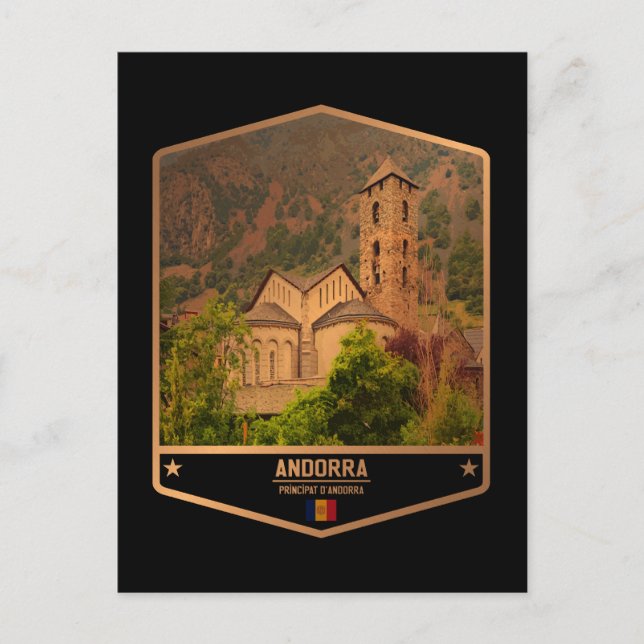 Andorra Postkarte (Vorderseite)