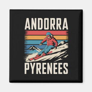 Andorra Pyrenäen Skiort Magnet