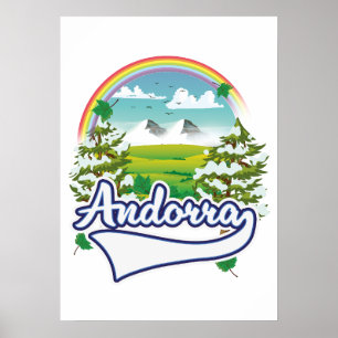 Andorra-Retrologo Poster