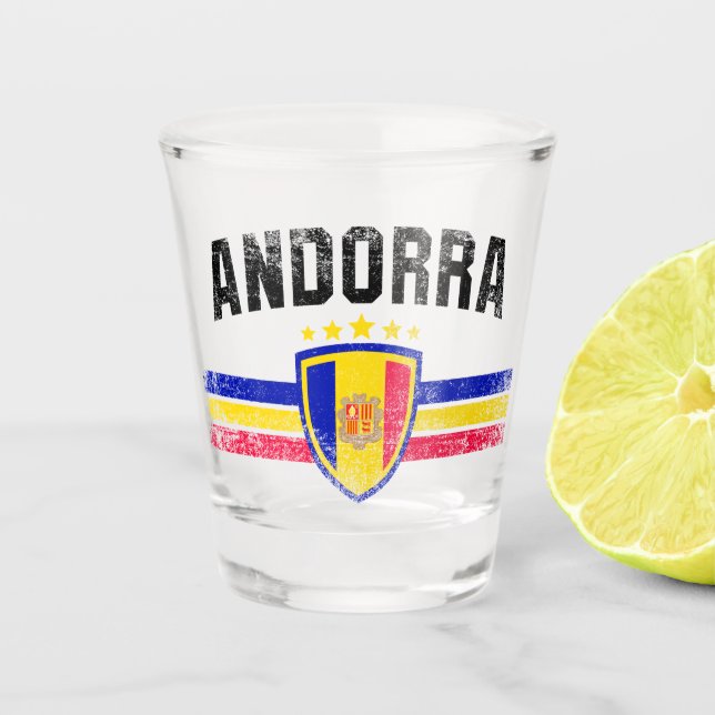 Andorra Schnapsglas (Vorderseite)