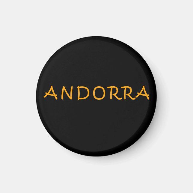 Andorra-Textentwurf Magnet (Vorne)