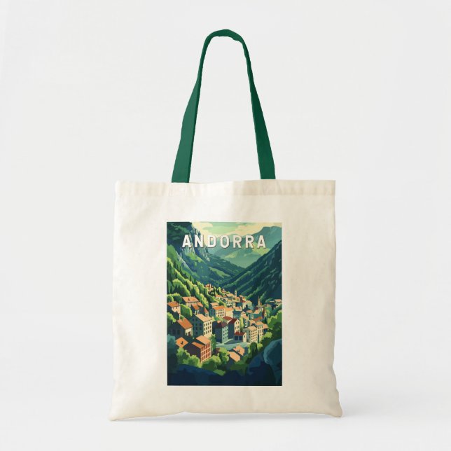 Andorra Travel Art Vintag Tragetasche (Vorne)