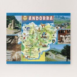 Andorra Vintage Karte