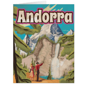 Andorra Vintage Reiseplakat