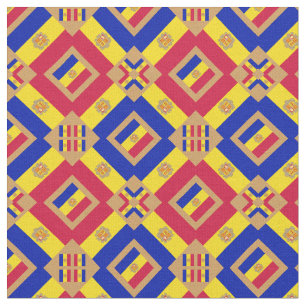 Andorran Flag & Trendy Andorra Fabric Mode GLD Stoff