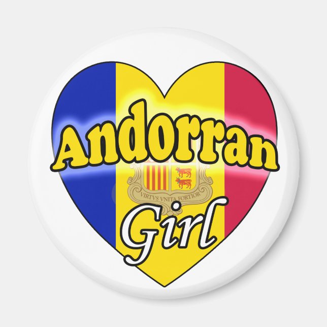 Andorran Girl Magnet (Vorne)
