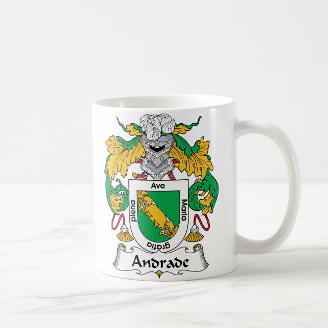 Andrade Familienwappen Kaffeetasse (Rechts)