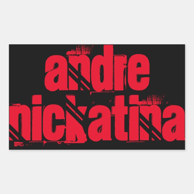 Andre Nickatina Rechteckiger Aufkleber (Vorderseite)