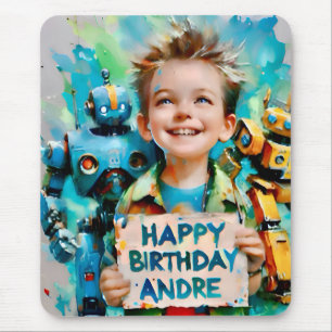 ANDRE ~ Spielzeugroboter ~ Mousepad