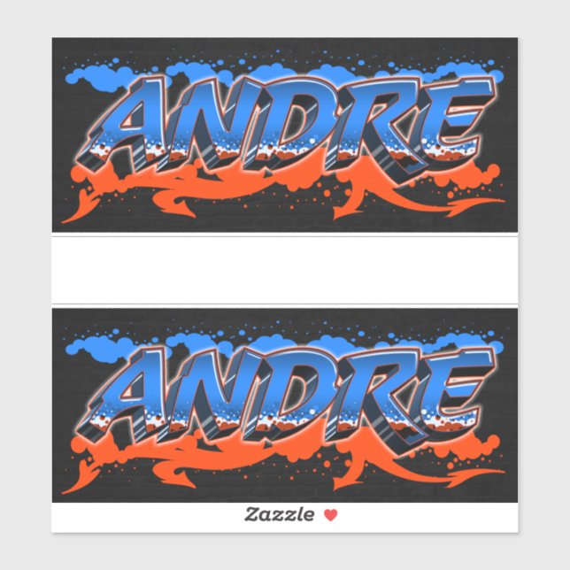 Andre Vorname Name Graffiti Aufkleber Sticker (Blatt)