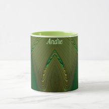 ANDRE ~ Zany 3D Fraktal ~ Gold Green