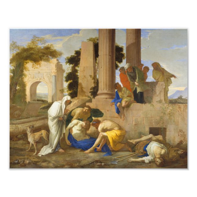Andrea di Lione - Tobit Burying the Dead Fotodruck (Vorne)