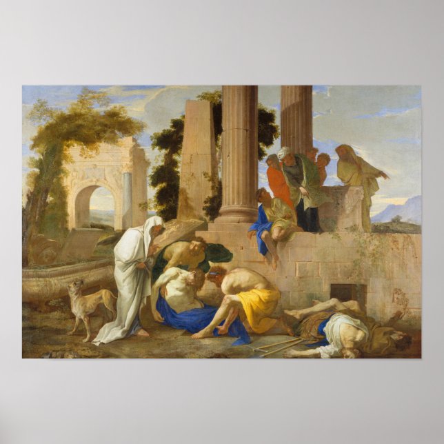Andrea di Lione - Tobit Burying the Dead Poster (Vorne)