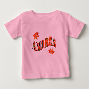 Andrea, Filles Nom Fabriqué De Lys, T-Shirt