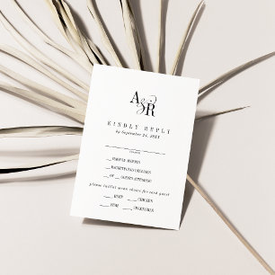 ANDREA Moderne Minimaliste Simple Mariage Carte RS