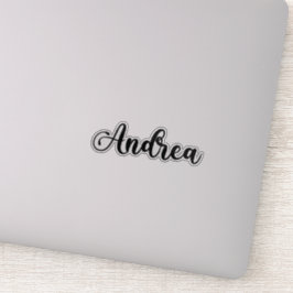 Andrea Name - Handgeschriebene Kalligrafie Aufkleber
