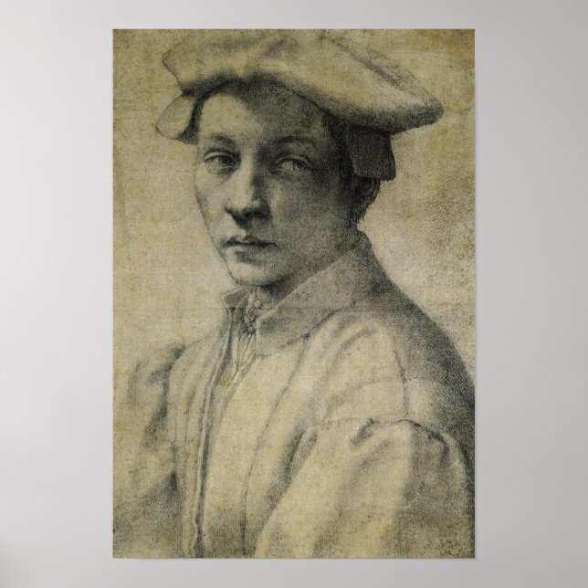 Andrea Quaratesi Portrait von Michelangelo Poster (Vorne)