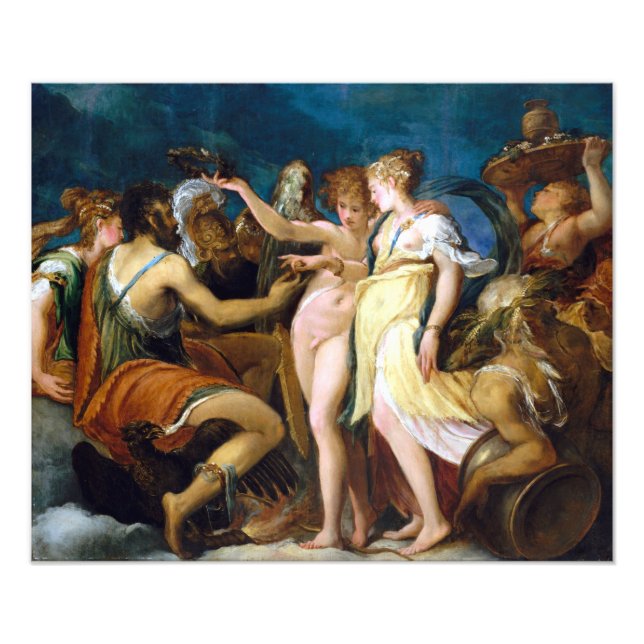 Andrea Schiavone Die Ehe von Cupid und Psyche Fotodruck (Vorne)