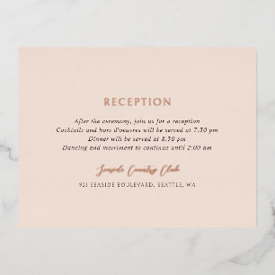 Andrea Tan Elegant Mariage Foil Enclôture Carte