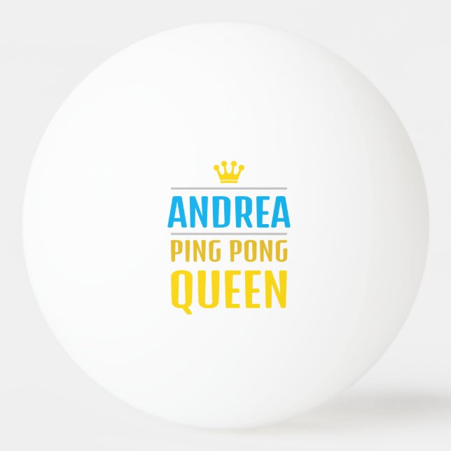 Andrea Tischtennisball (Vorderseite)