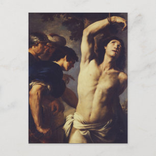 Andrea Vaccaro Hl. Sebastian Barocke Kunst  Postkarte