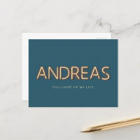 Andreas Name in Glows Neon Lights Novelty