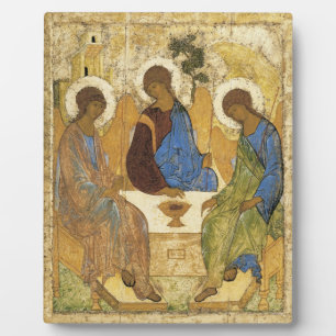 Andrei Rublev Iconic Trinity Angels Abraham Bible Fotoplatte