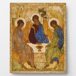 Andrei Rubljow Dreifaltigkeitsikone Orthodoxe Reli Fotoplatte