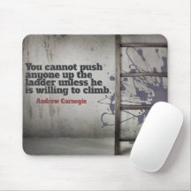 Andrew Carnegie Inspiration Zitat "Push up"