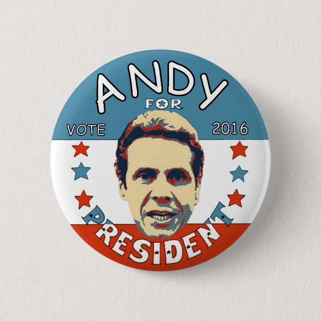 Andrew Cuomo für Präsidenten 2016 Button (Vorderseite)