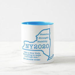 Andrew Cuomo zu NY: Ausdauer, Festigkeit, Stabilit Tasse