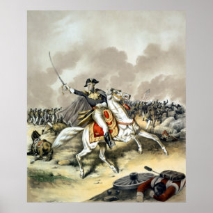 Andrew Jackson am Kampf von New Orleans Poster