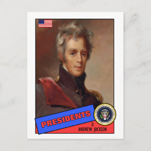 Andrew Jackson Baseball Card Postkarte