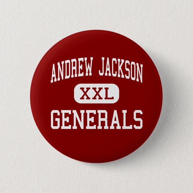 Andrew Jackson - Generäle - Mitte - Titusville Button (Vorderseite)