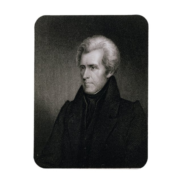 Andrew Jackson (Gravur) Magnet (Vertikal)