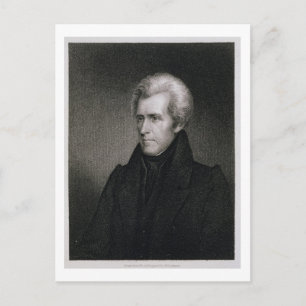 Andrew Jackson (Gravur) Postkarte