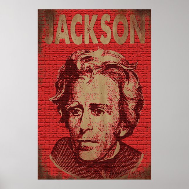 Andrew Jackson Poster (Rouge) (Devant)