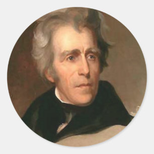 Andrew Jackson Runder Aufkleber