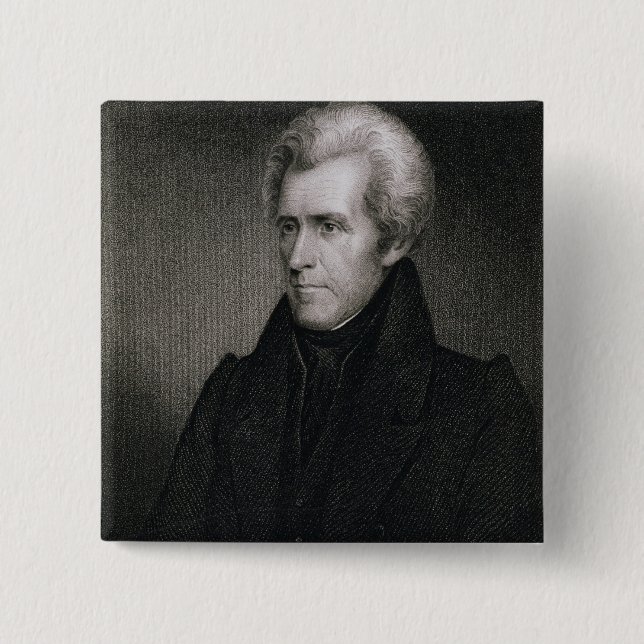 Andrew Jackson (Stich) Button (Vorderseite)