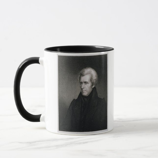 Andrew Jackson (Stich) Tasse (Links)