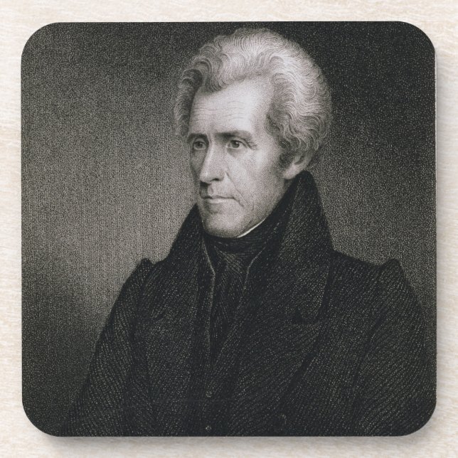 Andrew Jackson (Stich) Untersetzer (Vorderseite)