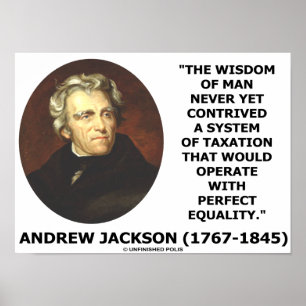 Andrew Jackson Weisheit über den Menschen noch nie Poster